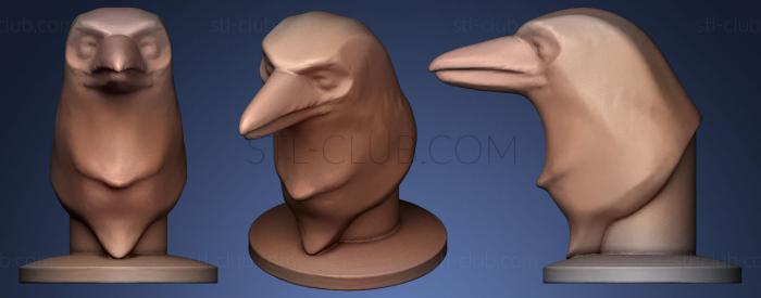 3D model Raven (STL)